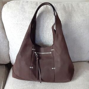 Kooba brown Nubuck leather Hobo bag